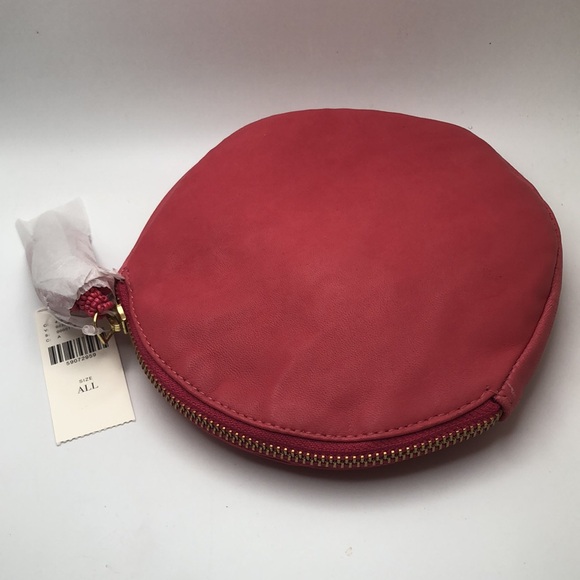 Anthro Embellished Leather Monogram Pouch A - Picture 5 of 5